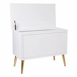 Avis Banc de coffre Alexandra House Living Doré Bois MDF 41 x 62 x 83 cm