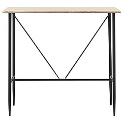 vidaXL Table de bar Chêne 120 x 60 x 110 cm MDF