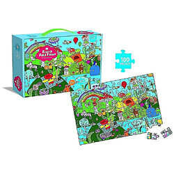 Universal Puzzle éducatif de 180 pièces pour les enfants Puzzle animaux et plantes (180 pièces) (vert) 