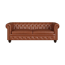 Rendez Vous Deco Canapé 2 places Chesterfield en cuir