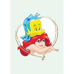 Komar Poster Disney La petite sirène - Ariel et polochon portrait 30 cm x 40 cm