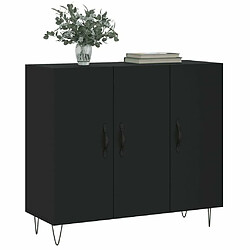 Avis Maison Chic Buffet,Meuble de Rangement,commode pour salon,Cuisine noir 90x34x80 cm bois d'ingénierie -MN69676