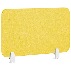 Beliani Séparateur de bureau jaune 80 x 40 cm WALLY