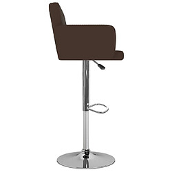 Avis vidaXL Tabourets de bar lot de 2 marron similicuir