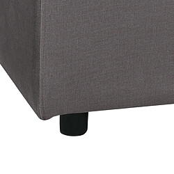 Acheter Beliani Ottoman en velours 75 x 74 cm gris foncé FALSTERBO