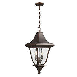 Elstead Lighting Lanterne de plafond d'extérieur à 3 ampoules moyennes, bronze, E14