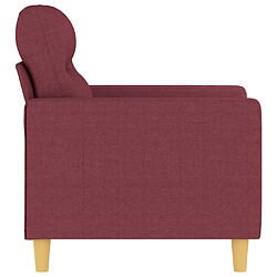 Avis vidaXL Fauteuil Rouge bordeaux 60 cm Tissu