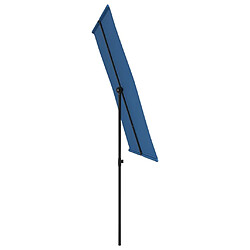 Acheter vidaXL Parasol de jardin avec mât en aluminium 2x1,5 m Bleu azuré