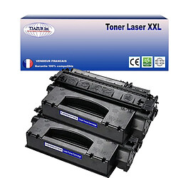 T3Azur 2 Toners compatibles avec HP LaserJet 1320, 1320N, 1320TN, 3390, 3392 2 Toners compatibles avec HP LaserJet 1320, 1320N, 1320TN, 3390, 3392 remplace HP Q5949X Noir - 7 000p