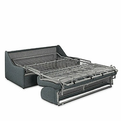 Avis Inside 75 Canapé lit RISTRETTO express compact 140cm matelas 16cm tissu tweed gris graphite