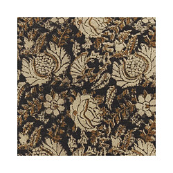 Acheter Aubry Gaspard Coussin à fleurs marron.