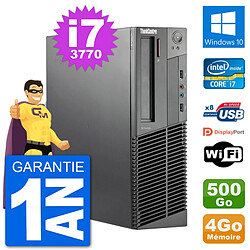 PC Lenovo M92p SFF Intel i7-3770 RAM 4Go Disque Dur 500Go Windows 10 Wifi · Occasion 