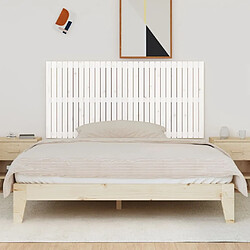 Avis Maison Chic Tête de lit scandinave pour lit adulte,Meuble de chambre murale Blanc 185x3x90 cm Bois massif de pin -MN93369