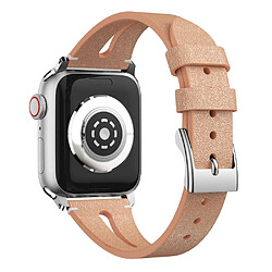 Avis Wewoo Bracelet en cuir forme de goutte d'eau pour montre-bracelet Apple Watch séries 43 et 2 et 1 38 mm or