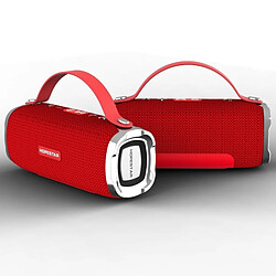 Avis Wewoo Enceinte Bluetooth étanche rouge Mini Portable Sans Fil Haut-Parleur, Micro Intégré, Soutien AUX / Main Appel Gratuit / FM / TF