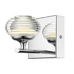 SPRING Applique Boule LED Intégrée Contemporaine Chrome, Verre 3000K 