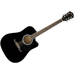 FA-125CE Dreadnought WN Black Fender 