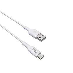 Jaym Câble de Charge et Synchronisation de donnée USB vers Type-C 2,4A 2M Blanc