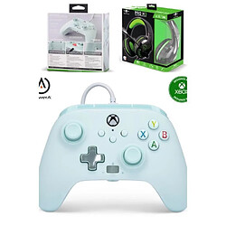 Power A Pack Manette XBOX ONE-S-X-PC Cotton Candy Blue EDITION + Casque Gamer PRO H3 ORANGE SPIRIT OF GAMER XBOX ONE/S/X/PC 