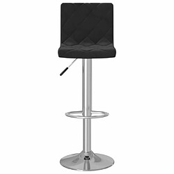 Avis vidaXL Tabourets de bar lot de 2 noir velours