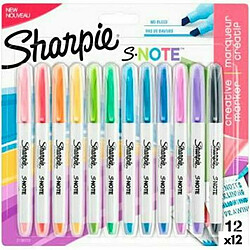 Ensemble de Marqueurs Sharpie S-Note Multicouleur 12 Pièces 1-3 mm (12 Unités)