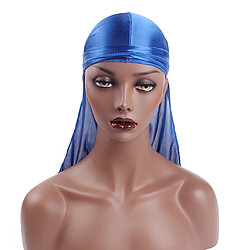 Avis Durag Headwear Cap Chute De Cheveux Echarpe Cap Musulman Bandana Turban Bleu Royal