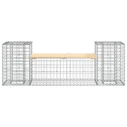 Avis Maison Chic Banc de jardin | Banquette de jardin | Chaise Relax design gabion 183x41x60,5 cm bois massif de pin -MN64884