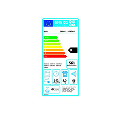 Sèche-linge à condensation 60cm 8kg b - DBBU8112GA0WS - BEKO