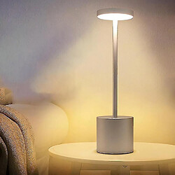 Universal Lampe, capteur tactile, lampe de table sans fil, lampe de table.(Gris)