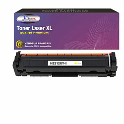 T3AZUR - Toner Laser compatible avec HP W2212X remplace HP 207X Jaune (avec puce) 