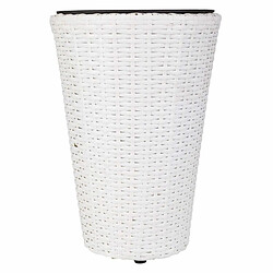 Cache-pot Alexandra House Living Blanc Fer Rotin Plastique 28 x 40 x 28 cm