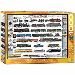 Puzzle 1000 piAces Eurographics Histoire des trains, 6000-0251