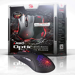 Avis A4Tech A90 souris USB Optique 4000 DPI Droitier (Gaming mouse A4Tech Bloody A90 Blazing)