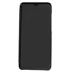 Etui en PU surface de rétroviseur fenêtre vue noir pour votre Samsung Galaxy A9 (2018)/A9 Star Pro/A9s 