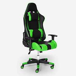 EGLI Chaise de jeu ergonomique avec accoudoirs et coussins réglables Adelaide Emerald 