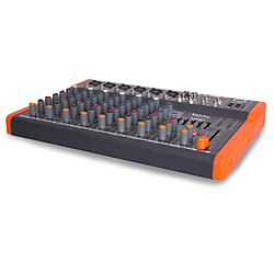 Ibiza Sound Table de mixage MX801 8 CANAUX USB SORTIE REC