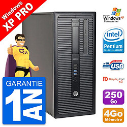 PC Tour HP EliteDesk 800 G1 MT Intel G3220 RAM 4Go Disque Dur 250Go Windows XP · Occasion 