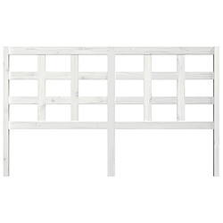 Avis Maison Chic Tête de lit scandinave pour lit adulte,Meuble de chambre Blanc 165,5x4x100 cm Bois massif de pin -MN72814