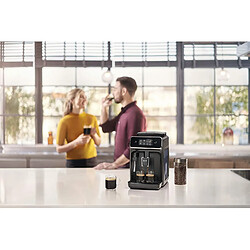 Philips Machine Espresso automatique de 1,8L avec Mousseur à lait 1500W Noir gris 