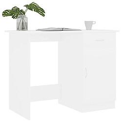 Avis Maison Chic Bureau,Table de travail,bureau de travail pour chambre Blanc 100x50x76 cm Bois d'ingénierie -GKD69262