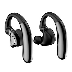 Câble d'oreillette Bluetooth sans fil Câble - Q9S- Casque Bluetooth Son stéréo 18 heures de temps de jeu Écouteur sans fil mains libres pour la conduite d'entraînements de bureau Compatibel