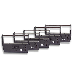 5 x bande d'encrage vhbw de type ERC-23, C43S015360, ERC-23B pour imprimante matricielle Epson Cash-Register-Printer ERC 37, M 760, M 760 S, M 780 