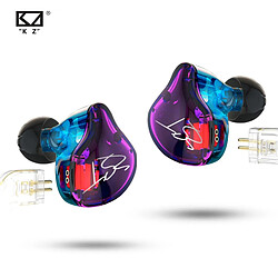 GUPBOO KZ ZST Pro X Écouteurs intra-auriculaires Casque Hi-Fi à suppression de bruit hybride Écouteurs colorés avec câble de remplacement pour micro pour ZSN