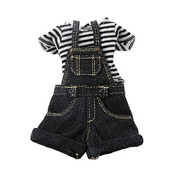 1/6 Jumpsuit Bande Noire Pour Les Poupées Blythe Bjd Vêtements Accessoires 1/6 Poupées Costome