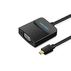 VENTION Adaptateur de convertisseur vidéo micro HDMI vers VGA avec prise audio 3,5 mm Adaptateur micro HDMI pour ordinateur portab1197