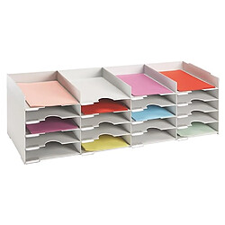 PAPERFLOW Bloc de classement 20 cases gris