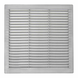 Grille de ventilation EDM 87707 Gris 25 x 25 x 0,7 cm Moustiquaire 