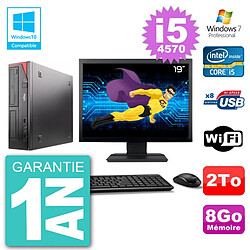 PC Fujitsu Esprimo E520 Ecran 19" i5-4570 RAM 8Go Disque 2To Graveur DVD Wifi W7 · Occasion 