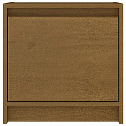 Avis vidaXL Table de chevet Marron miel 40x30,5x40 cm Bois de pin massif