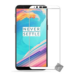 Htdmobiles Film de protection vitre verre trempe incurve integral pour OnePlus 5T - BLANC Film de protection verre trempe incurve integral pour OnePlus 5T - BLANC